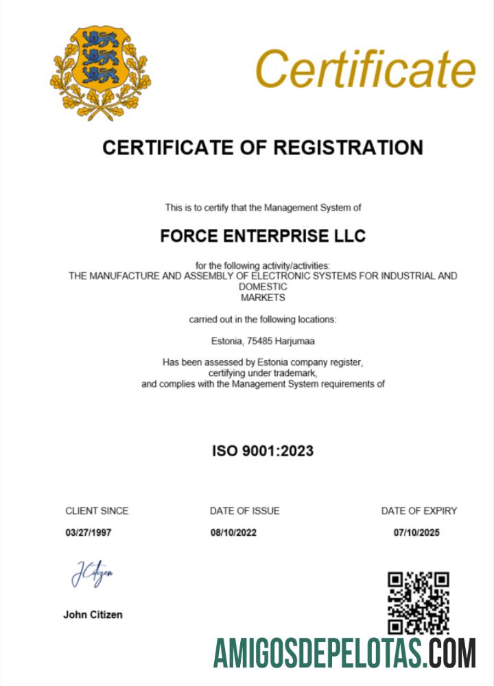 Certificado de registro da Estônia para download, modelo Word e PDF