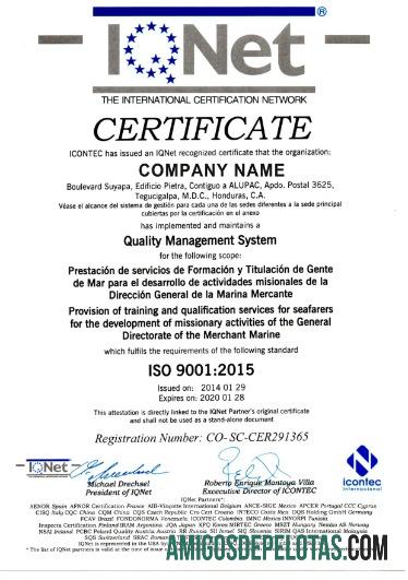 Honduras Certificate Of Registration modelo