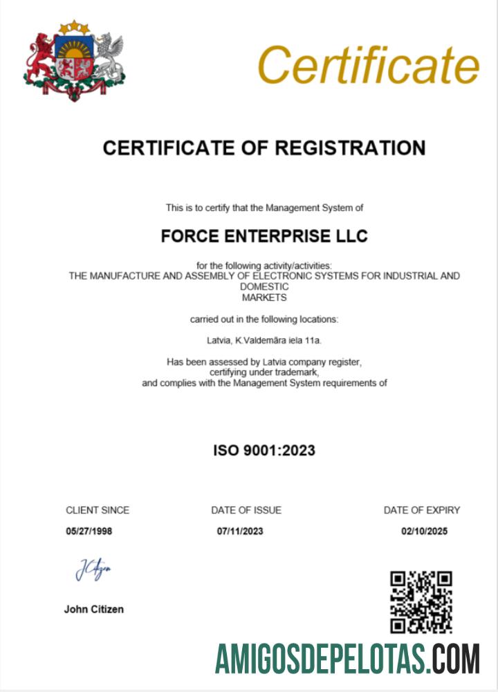 Certificado de registro de empresa em branco da Letônia modelo Word e PDF