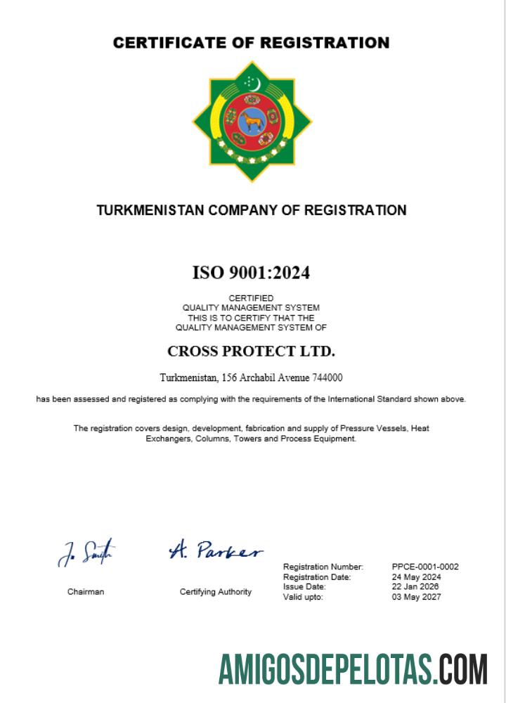 Certificado de registro comercial do Turcomenistão em branco modelo Word e PDF