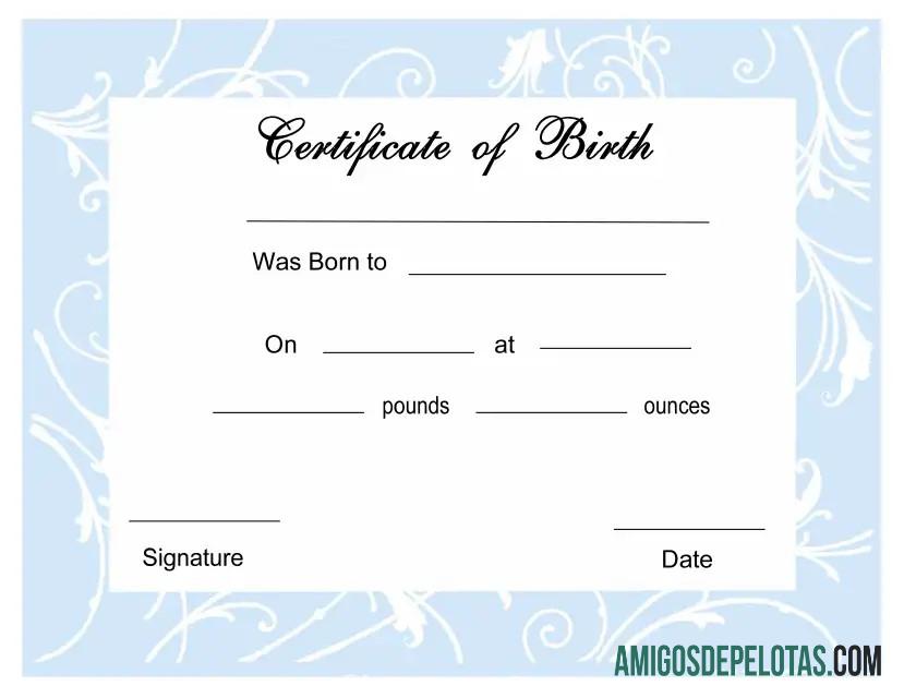 Certidão de Nascimento exemplo real