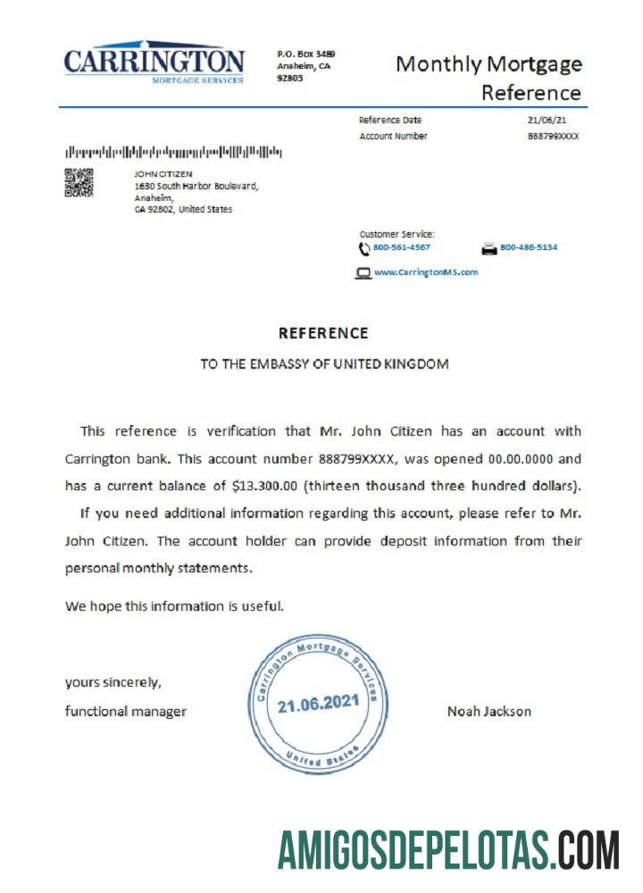 Referência Carrington dos EUA baixar para verificação