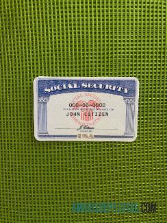 USA SSN olhar de foto Green Background frente examplo